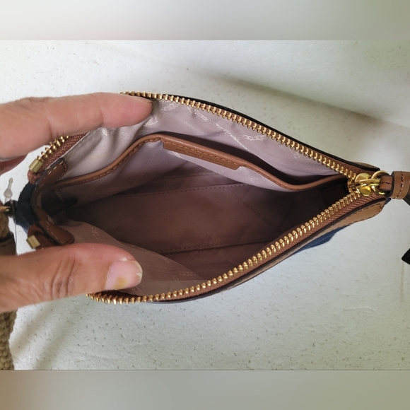 Michael Kors Navy and Brown Bag - Picture 5 of 7